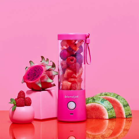 PD LIQUIDIFICADOR BLENDJET V2 PORTÁTIL HOTPINK - 475ml, LÂMINA DE AÇO INOXIDÁVEL DE 6 PONTAS, USB-C RECARREGÁVEL, TURBO JET PATENTEADA TECNOLOGIA