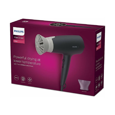 PD SECADOR CABELO 2100W | Termoprotetor |
Cuidados iônicos avançados | 6 ajustes de calor/velocidade - SECADOR DE CABELO PHILIPS SÉRIE 3000 BHD351/10