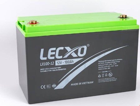 BATERIA 12V 100AH SMF AGM 31.8Kg LECXO LX100-12