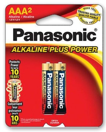BATERIA AAA 1.5V PANASONIC ALKALINE - PACK OF 2