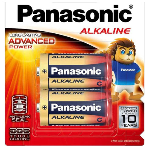 BATERIA PILHA 1.5V LR14T/2B C2 PANASONIC ALKALINE - PACK OF 2