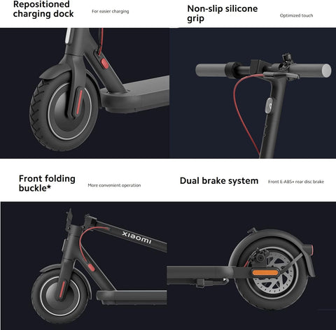 XIAOMI Mi 4 - ELETRICO SCOOTER 600W POWER, 30KM RANGE, FOLDABLE, SPEED 25KM/H, E-ABS & DISC BRAKE, 7650mAh BATERIA, Mi HOME APP CONNECTIVITY (BHR7128EU)