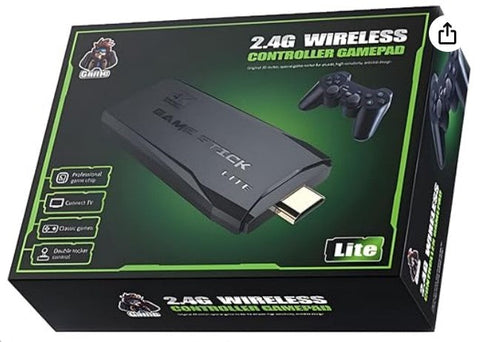 JOGO VIDEO 2.4G WIRELESS UHD TV GAMING STICK CONSOLA INCORPORADOS 2000+ JOGOS