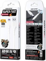 CABLE USB TO LIGHTNING IPHONE/IPAD/IPOD WEKOME WDC-152