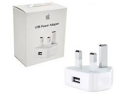 Charger Carregador USB PORT 5W UK 3PIN POWER ADAPTOR FOR iPHONE/iPOD/iWATCH MD812B/C - APPLE