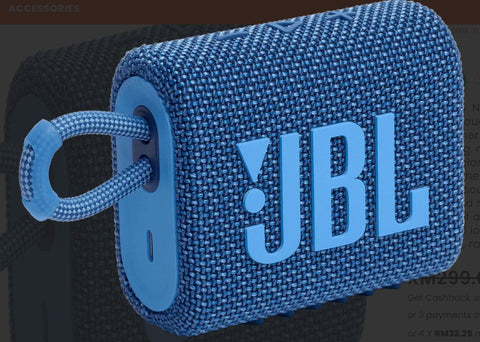 CAIXA DE SOM BLUETOOTH JBL GO3 5HRS IP67 VERMELHO/BRANCO/SQUAD