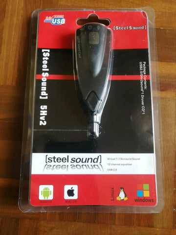 PLACA DE SOM 5Hv2 USB 7.1 CANAL EXTERNO