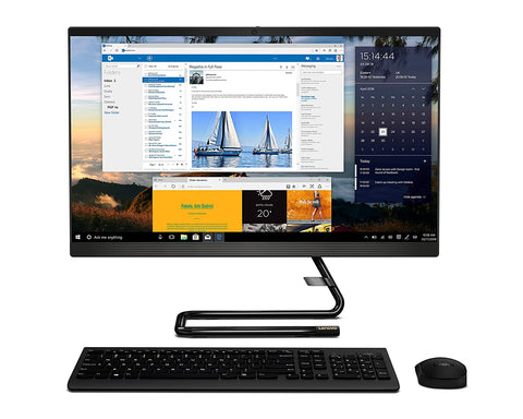 PC LENOVO AIO Ideacentre A340-24IWL 10ª geração i3-10110U (até 4,10 GHz)/4 GB/SSD de 256 GB/Intel UHD Graphics/BT/WiFi/Webcam/24" IPS FHD/W10P (F0E800YQLK)