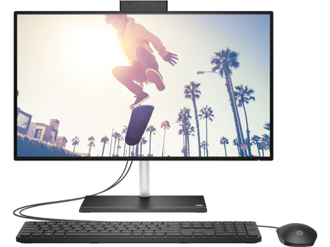 PC HP AIO 24-CB1026NH 12th GEN i5-1235U(upto 4.4 GHz)/8GB/512GB NVME SSD/24" FHD LED/W11P/PRETO (6V340EA)