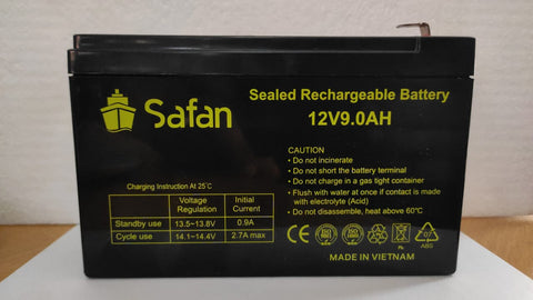 BATERIA 12V 9AH SMF AGM SAFAN