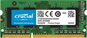 RAM 4GB DDR3 LAPTOP 1600 CRUCIAL