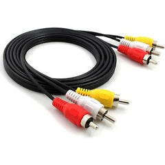 CABLE 3RCA TO 3RCA 3MTR