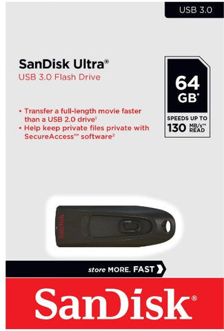 PEN DRIVE 64GB SANDISK USB 3.0