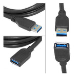 CABO USB 3.0(M) PARA USB (F) Extensão 1.5MTR