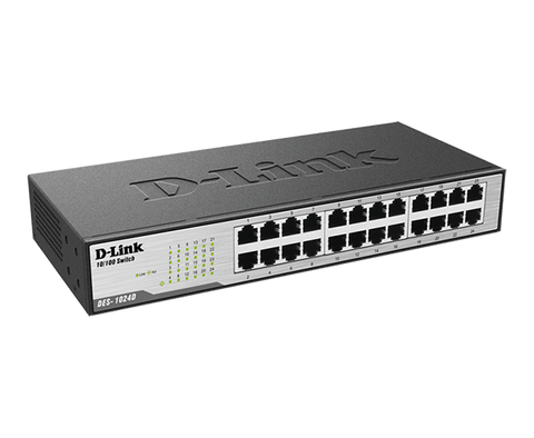 SWITCH 24 PORT DLINK UNMANAGED SWITCH 10/100Mbps DES-1024D