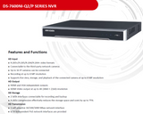 NVR HIKVISION 8CH CCTV 4K NVR 1U 8 PoE DS-7608NI-Q2/8P