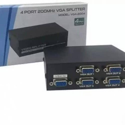 HUB SPLITTER 4 PORTAS VGA DIVISOR DE VÍDEO