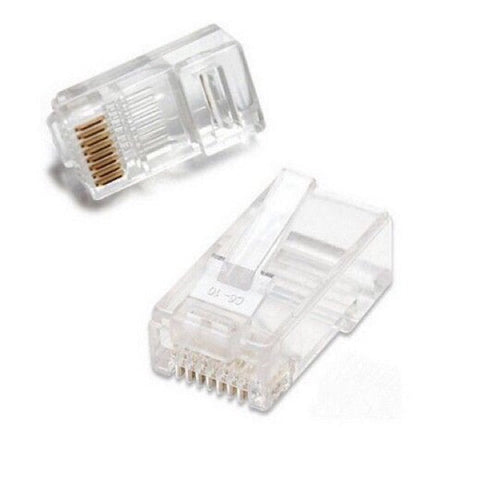 CONECTORES DE REDE RJ-45 CAT6 (pacote com 1000 unidades)