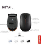 MOUSE SEM FIO USB LENOVO 300 COMPACTO