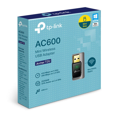 HUB ADAPTER USB Mini WiFi Nano Adapter 450Mbps TPLINK AC600 ARCHER T2U NANO(EU)